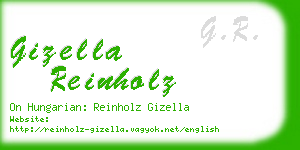 gizella reinholz business card